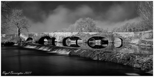 Infrared photogrpahy, Bridge over the Kings river kells Co.Kilkenny