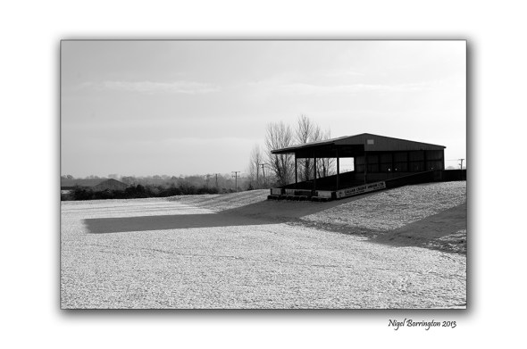 Snow on callans hurling pitch