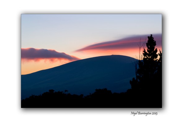 Sunset over Slievenamon