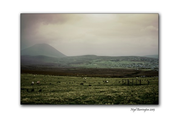 Storm clouds over the land