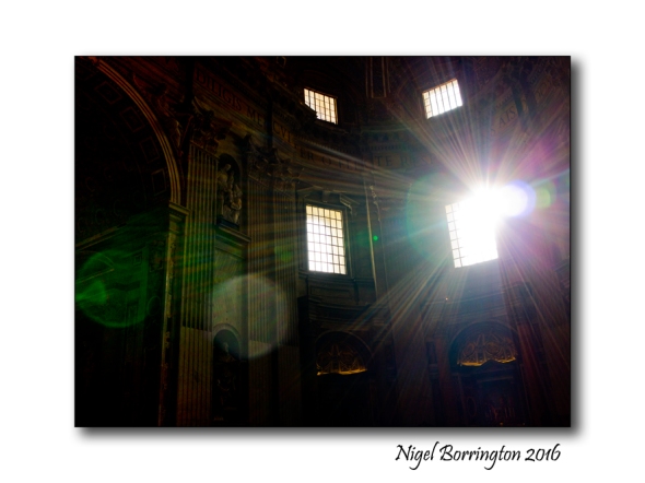 Light of The Universe St Peters  Rome Nigel Borrington
