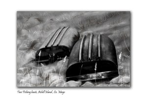 Two fishing boat Keem Strand Achill  Island County Mayo 