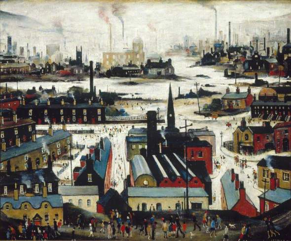 Lowry, Laurence Stephen; Industrial City; British Council Collection; http://www.artuk.org/artworks/industrial-city-176858